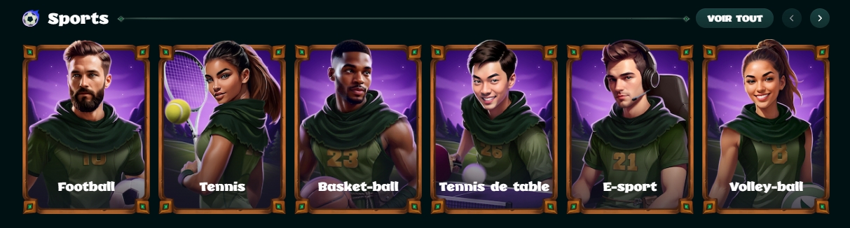 Paris sportifs Rivo Casino : football, tennis, basket, e-sport
